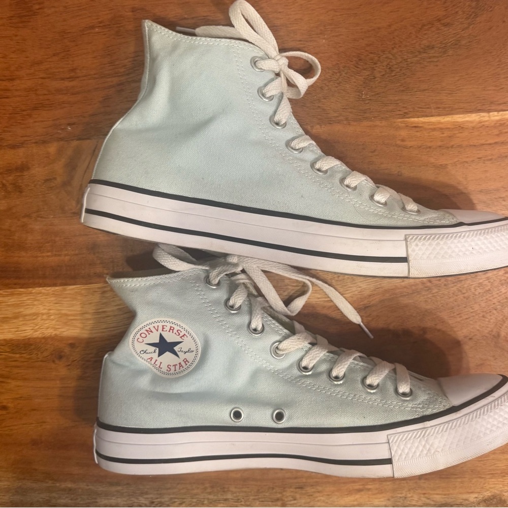 Converse Chuck Taylor Polar Blue High-Tops with White Accents - Picture 4 of 7